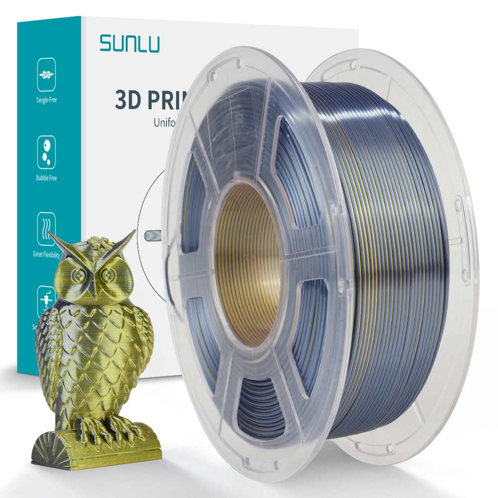 Atome3D.com - Sunlu - Silk PLA+ Dual - Noir/Or (Black Gold) - 1,75 Mm ...